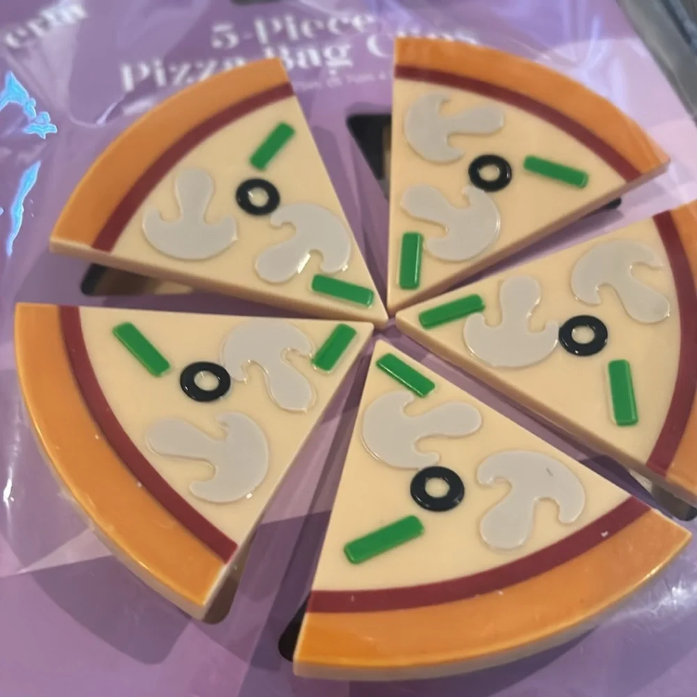 Bag Clips PIZZA 5-piece NEW